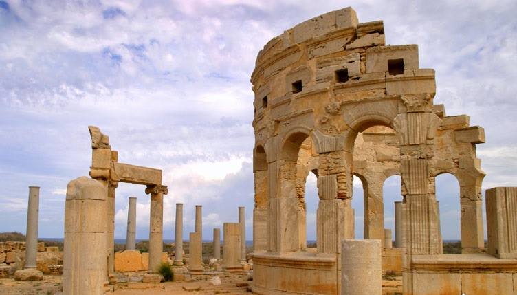 آثار لبدة الكبرى الرومانية في ليبيا